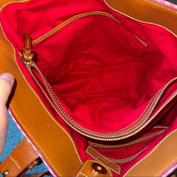 Dooney & Bourke Pink Gingham Emily Tote and NWOT Wallet - Picture 4 of 12